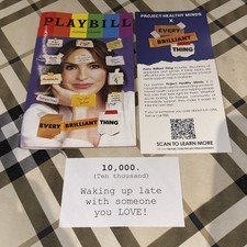 MARISKA HARGITAY EVERY BRILLIANT THING PLAYBILL With Inserts picture