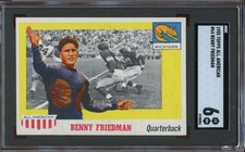 1955 Topps All American #64 BENNY FRIEDMAN graded SGC 6 picture