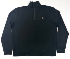 OVO Drake × Octobers Very Own Mens 1/4 Zip Pullover Size XL Black Long Sleeve picture