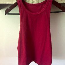 Lululemon Cool Racerback Women’s S Red Scoop Neck Stretch Racerback Tank picture