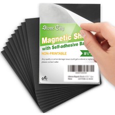 Strong Flexible Self-Adhesive Magnetic Sheets 8.5 x 11 20 Mil 12PCs Stone City picture