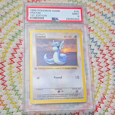1999 Pokemon TCG Dratini 026/102 Base Set Shadowless 1st Ed PSA 9 29085956 picture