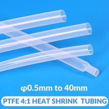 Clear PTFE 4:1 Heat Shrink  Tubing 260°C HIGH TEMP Tube Preservative Sleeving picture