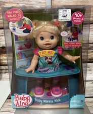 Vtg 2011 New Interactive Baby Alive Baby Wanna Walk Doll Collectible picture