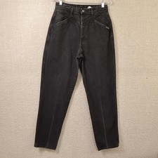 VTG Rockies Rocky Mountain Jeans Bareback Women 13 32x32 Black High Rise Western picture