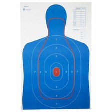 Action Target B-27E And FBI Q Combination Target Blue/Red 23