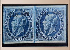 SM4)1866 DISTRITO: SAN LUIS POTOSÍ.Engraved Maximilian, Scott: 32. picture