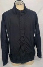 DryJoys by FootJoys Black Full Zip Rain Jacket Zipper Pockets ~ Mens Large Used  picture