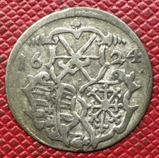 Germany, Saxony 1624-HVR Silver 1 Dreier. John George I. RARE. KM# 385.1 picture