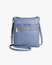 Giani Bernini Triple-Zip Softy Core Leather Dasher Crossbody (MSRP $75) picture