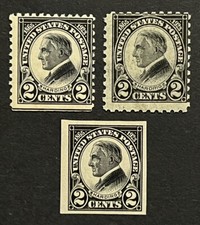 Travelstamps: 1923 US Scott #610-612 2Cent Harding US Regular Issues MOGVLH picture