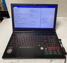 MSI GS63 7RD Stealth Intel i7-7700HQ @2.80GHz 16GB RAM NO SSD+HDD/ Battery Parts picture