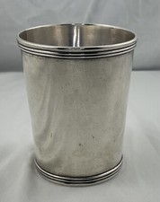 Rare Southern Coin Silver Henry Hudson Louisville Triple Band Mint Julep 3 7/8