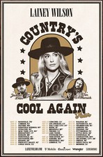 LAINEY WILSON Country's Cool Again Tour 2024 Ltd Ed New RARE Poster Whirlwind picture