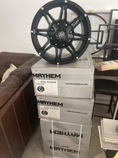 (4) Mayhem 8090 Rampage 18x9 5x4.5