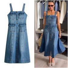 H&M Denim Button-Front Dress NWT S M L XL picture