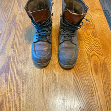 Model 877Red Wing Shoes Brown Leather Lace-Up Work Boots Men’s US 11 D picture