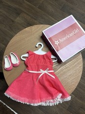 American girl heart dress outfit retired with original box. picture