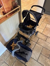Vintage Winnie The Pooh Baby Doll Stroller And Carrier. picture