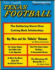 Dave Campbell’s Texas Football – Lot of 6 Issues – 1970 Season Vintage Magazines picture