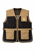 Bob Allen Dual Shooting Vest - Size 3X - Tan & Black Mesh – Excellent Condition picture