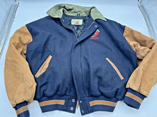 Vintage Roots Canada NHL Hockey Varsity Jacket XL Wool Leather Bomber picture