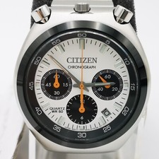 CITIZEN AN3660-81A White Record Lavel Tsuno Chrono Men's Watch New in Box picture