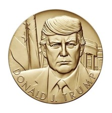 US Mint Donald J Trump 1 5/16” Bronze Medal  picture