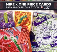 PREORDER Nike x ONE PIECE TCG 4-Card Set P-099 Luffy 3 DON Shonen Jump 1/27 picture