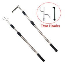 6.3 Ft Truck Cargo Grabber Telescoping Pickup Truck Bed Retriever Tool Two Hooks picture
