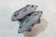91-96 NISSAN 300ZX NON TURBO FRONT DISC BRAKE CAST IRON CALIPERS 30MM OEM FLAW picture