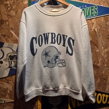 Vintage 80's Artex Dallas Cowboys Sweatshirt White: Large picture