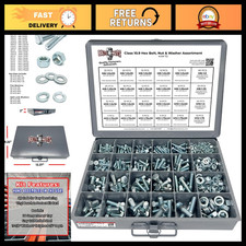 575-Piece Metric Class 10.9 Hex Cap Screws, Bolts, Nuts & Washers Set - Assortme picture