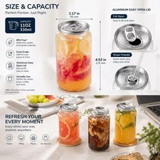 Whip It 200 PET BOTTLES 11 OZ 330ML WITH PULL LIDS FOR AUTOMATIC CAN SEALER 55MM picture