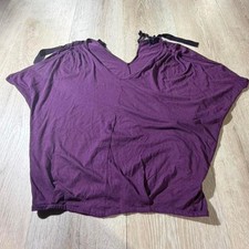 Gap Women's Purple and Burgundy Blouse picture