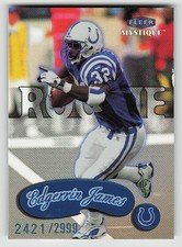 1999 Fleer Mystique Edgerrin James Blue Refractor #107 Colts Rookie Card /2999 picture