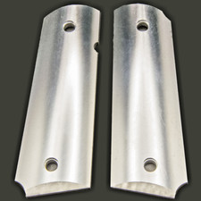 RAW Aluminum Full Size 1911 Grips: COLT, Kimber, RIA - Engravers Special - Ambi picture