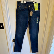 Levi’s 511 Slim Flex Stretch Dark Wash Blue Denim Jeans 5-Pocket Low Rise picture