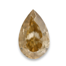 Natural Loose 1.02ct Pear Fancy Deep Brownish Yellow VS2 Diamond GIA Certified picture