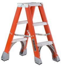 Louisville Ladder FM1503 Twin Front Stepladder 3-Feet Orange picture
