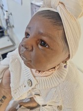 Authentic Ethnic Reborn Baby  Glass Eyes picture
