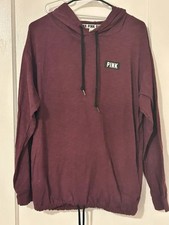 Victoria Secret Pink Pullover Hooded Long Sleeve with sinch waist  Sz M picture