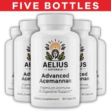 Advanced Acemannan (5-Pack) - Premium Aloe Supplement - Sourced from Costa Rica picture