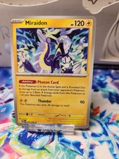 Miraidon 028/084 Non Holo Rare Deck Exclusive PBL Pitch Black picture
