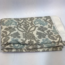 Waverly Anika Spa Gray Blue Cotton Fabric 3.7 Yards 54” Wide Pristine picture