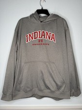 Under Armour Mens XL Pullover Hoodie Sweatshirt Indiana Hoosiers Football IU picture
