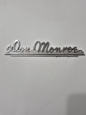 VTG   Don Monroe (Broken) Metal  Dealer Badge Emblem  plate Dealership Ship  picture