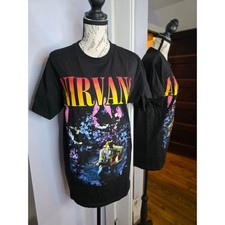 Nirvana MTV Unplugged Graphic T-Shirt Alstyle Heavyweight Black Mens Medium M picture