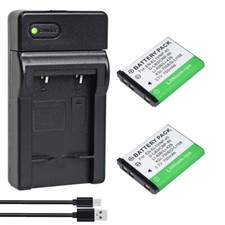 2x Battery +CHARGER For Polaroid T370 T730 T831 T1032 T1232 T1242 T1255 T1455 picture