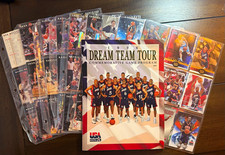 1996 Dream Team Tour Program + 150+ USA Basketball Cards NBA Bird Magic Barkley picture